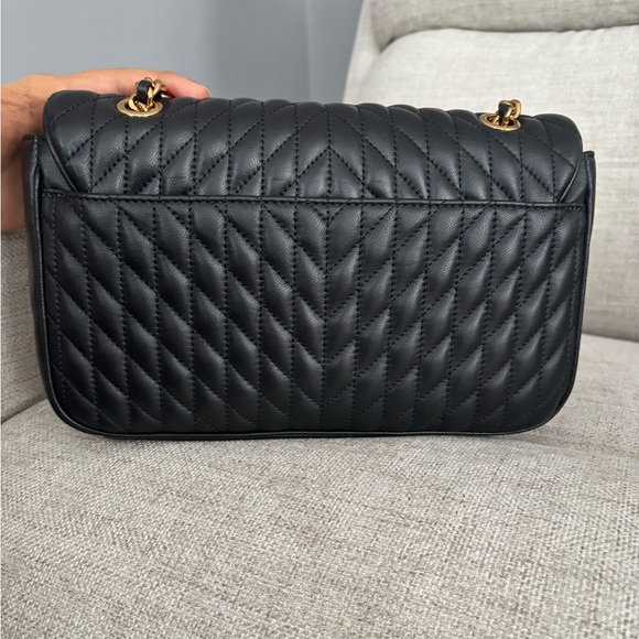 Karl Lagerfeld Black Quilted Chain Shoulder Bag - Picture 4 of 9